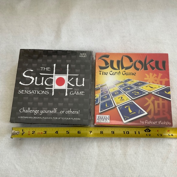Sudoku Sensations Puzzle Game & Sudoku Card Game Lot of 2 Sealed READ - Picture 12 of 12